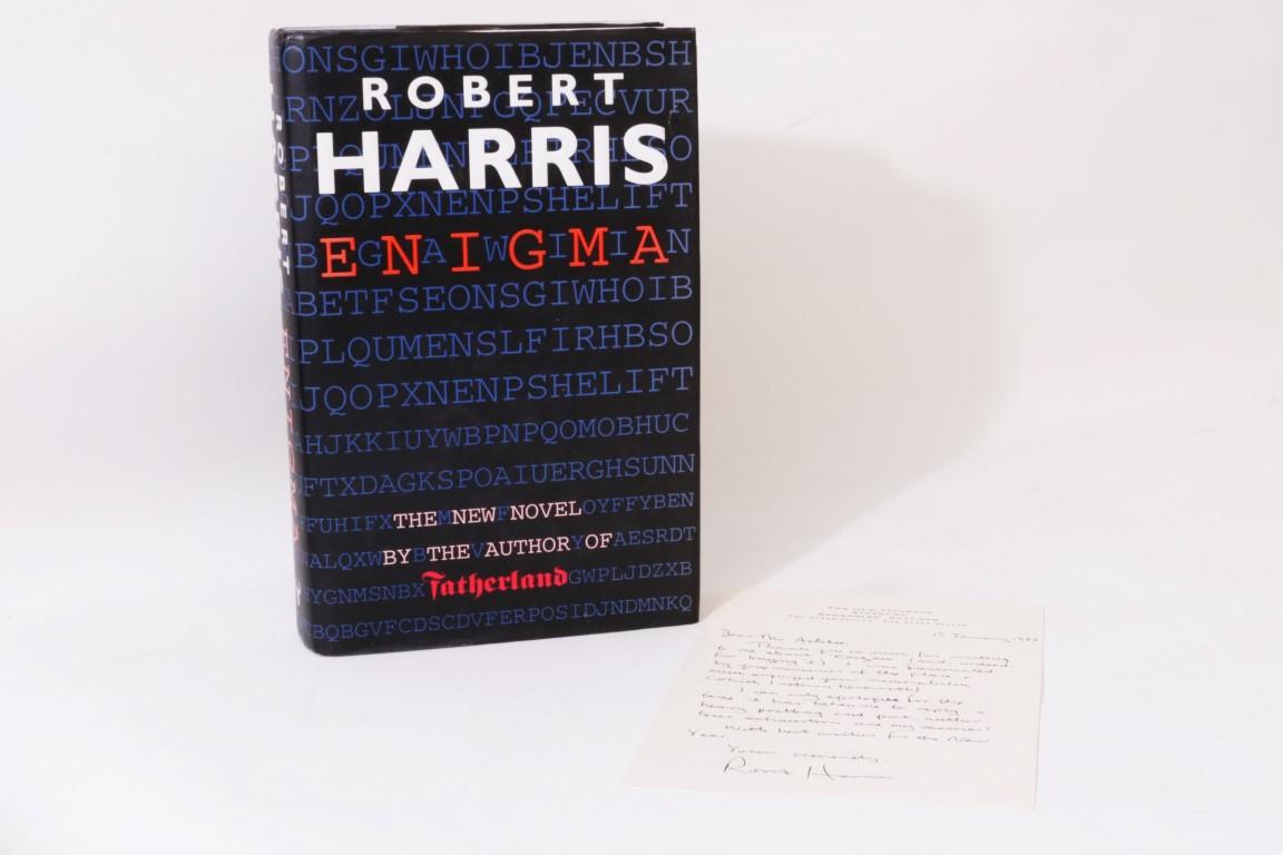 Robert Harris - Enigma w/ Ephemera and ALS - Hutchinson, 1995, First Edition.