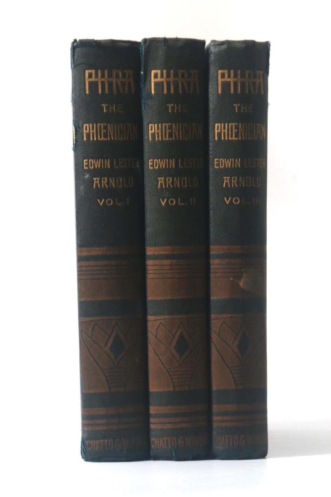 Edwin Lester Arnold - The Wonderful Adventures of Phra the Phoenician - Chatto & Windus, 1891 [1890], First Edition.