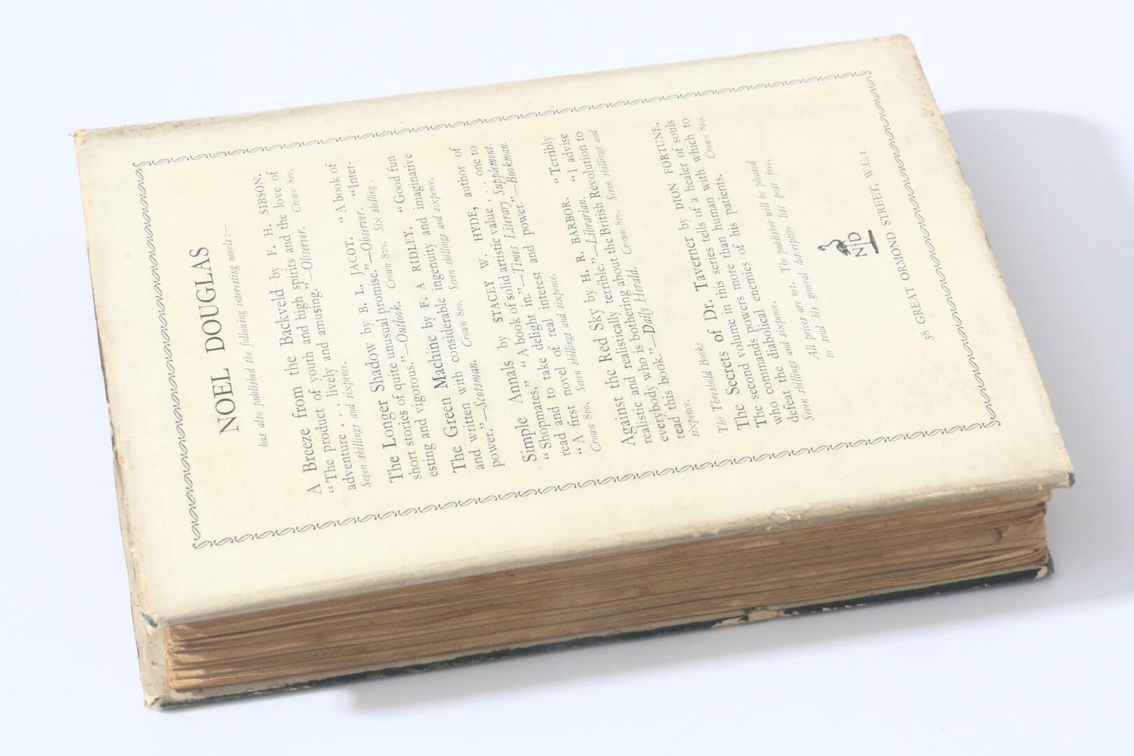 G. Colmore [Gertrude Baille-Weaver] - A Brother of the Shadow - Noel Douglas, 1926, Signed First Edition.