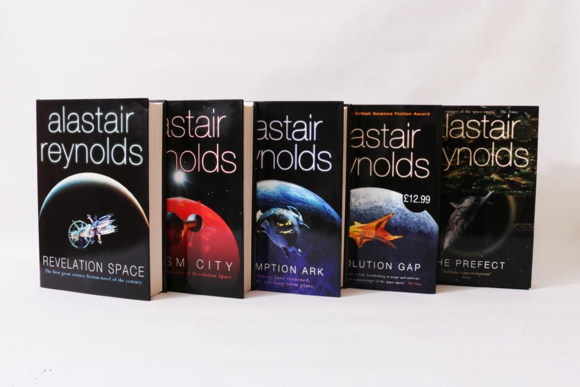 Alastair Reynolds - The Revelation Space Books [comprising] Revelation Space, Chasm City, Redemption Ark, Absolution Gap and The Prefect - Gollancz, 2000-2007, First Edition.