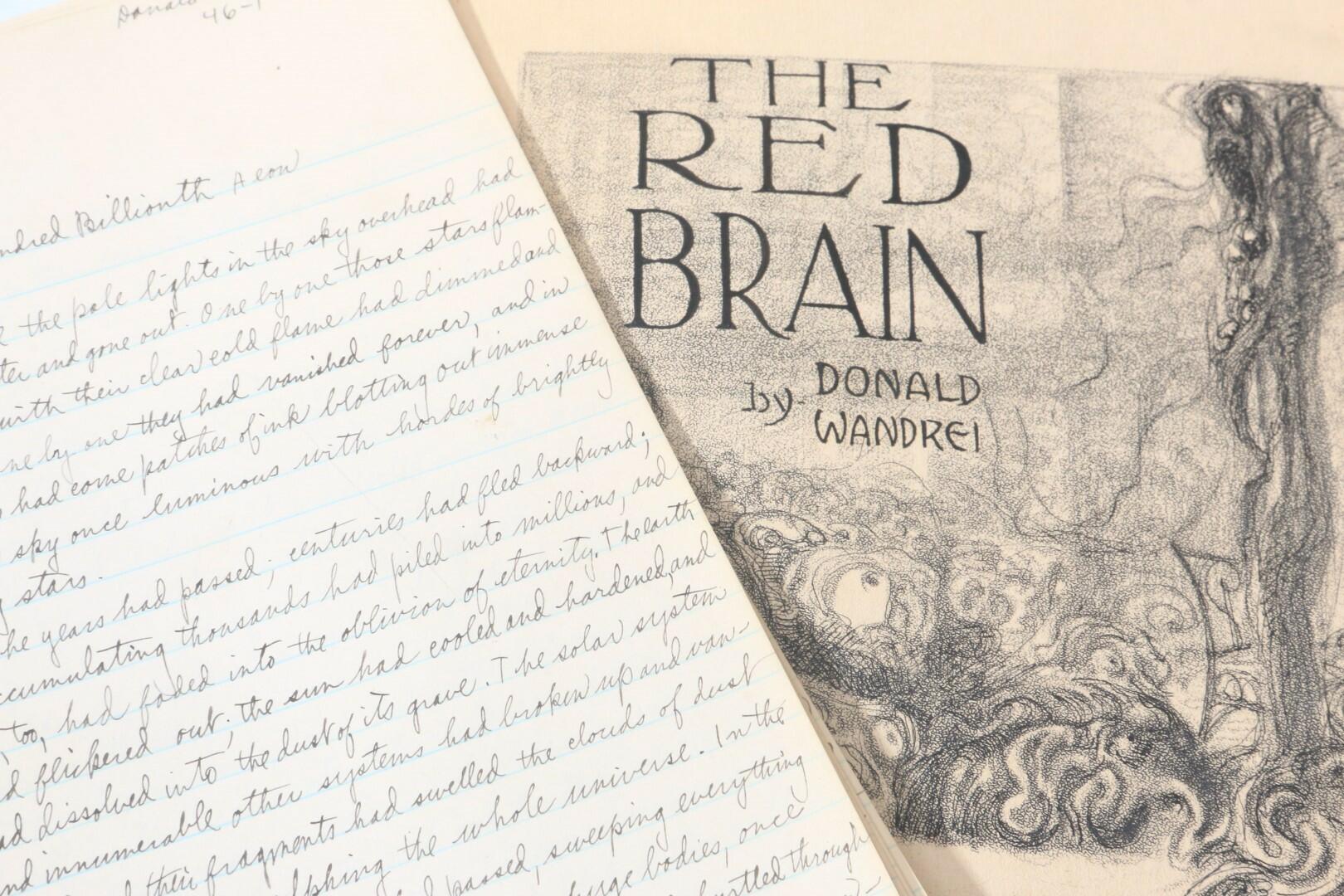 Donald Wandrei - An Extensive Archive of Holograph Manuscripts, Typescripts and Ephemera - , , Manuscript. Signed