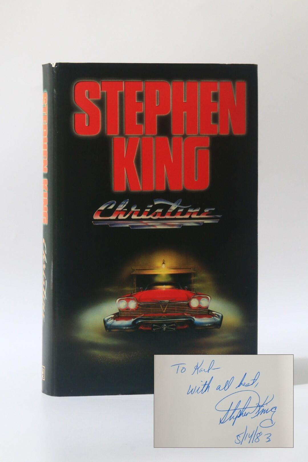 Stephen King - Christine - Hodder & Stoughton, 1983, Signed First Edition.