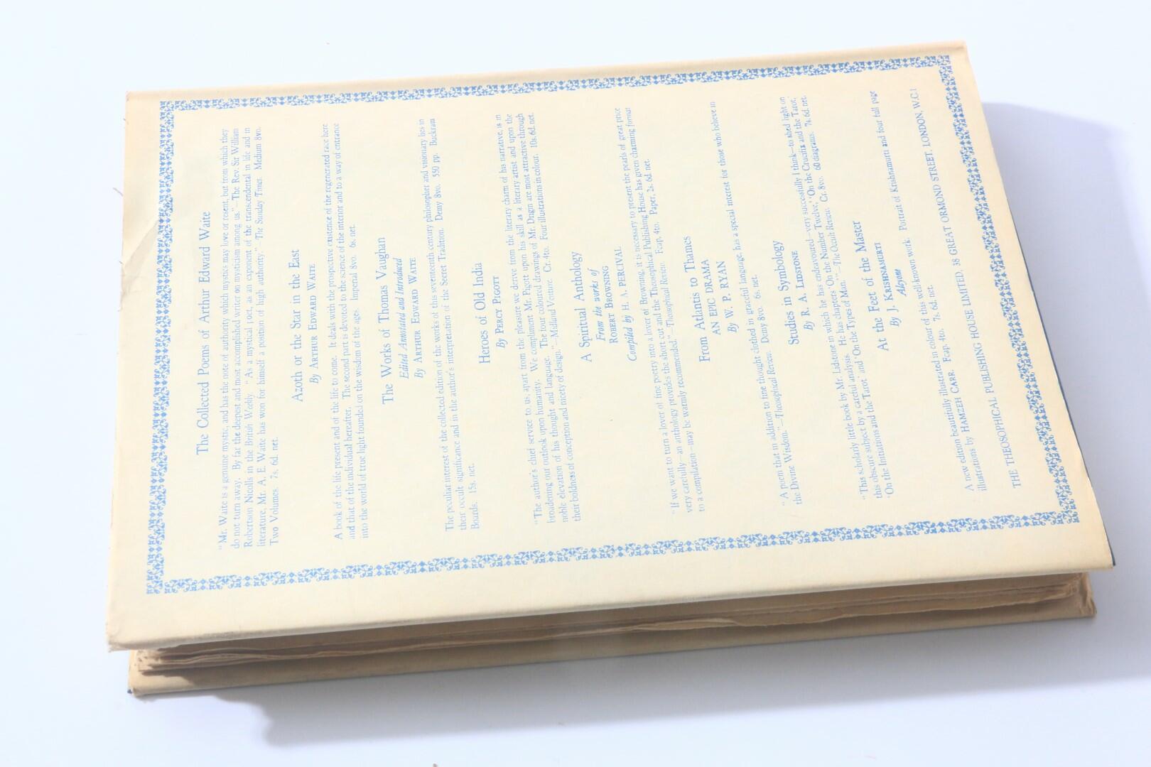 Arthur Edward Waite - The Quest of the Golden Stairs: A Mystery of Kinghood in Faerie - The Theosophical Publishing House, 1927, First Edition.