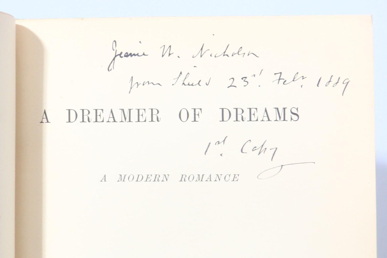Anonymous [J. Shield Nicholson] - A Dreamer of Dreams: A Modern Romance - Signed Association Copy - William Blackwood, 1889, First Edition.