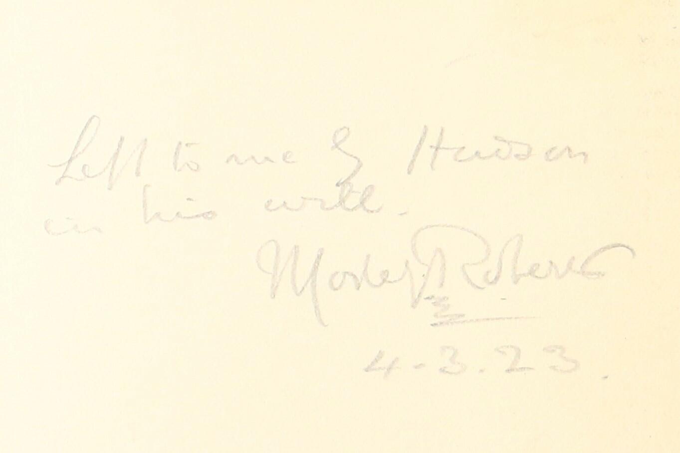 W.H. Hudson - Tales of the Pampas - Alfred A. Knopf, 1916, Signed First Edition.
