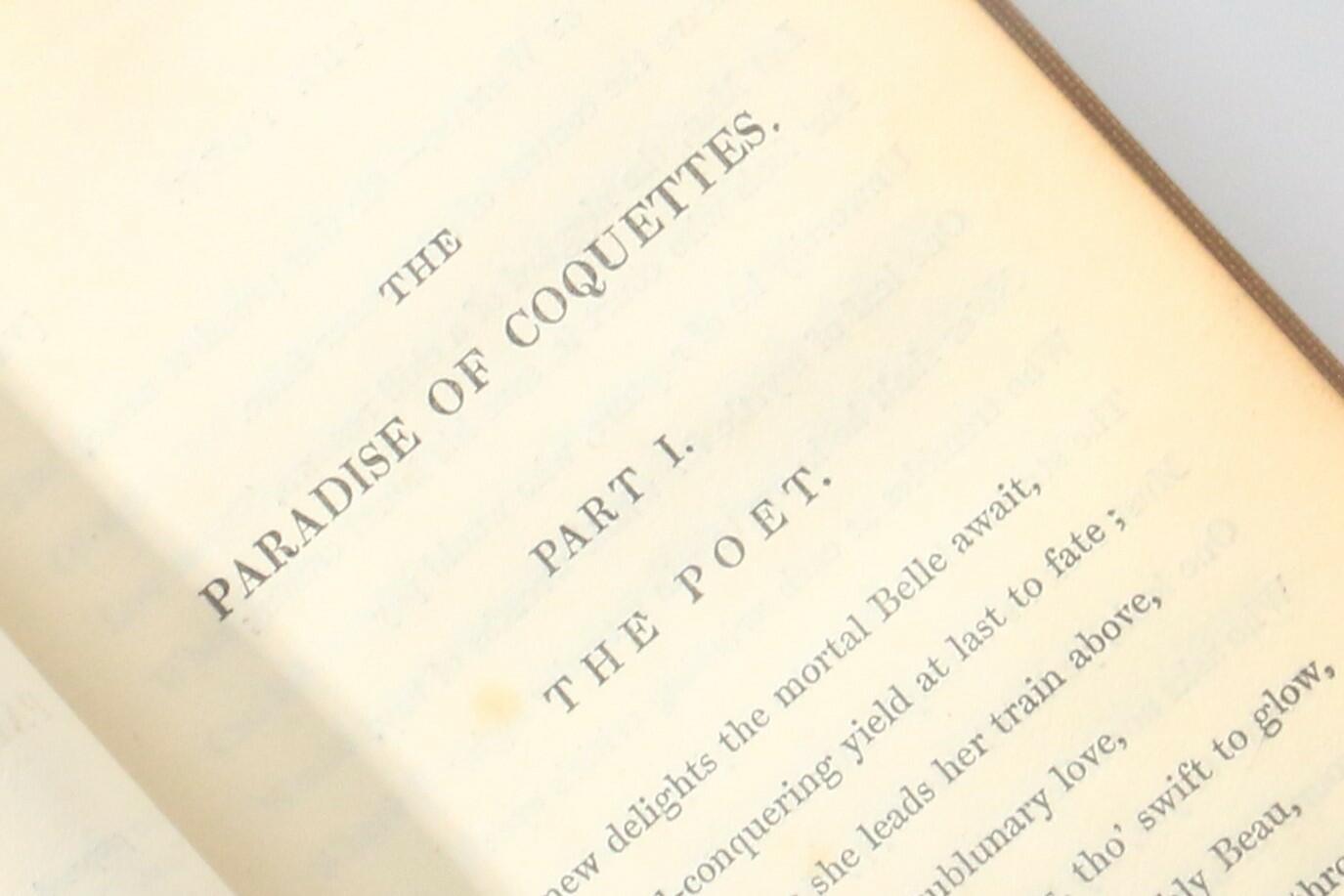 Anonymous [Thomas Brown] - The Paradise of Coquettes, A Poem in Nine Parts - John Murray, 1814, First Edition.