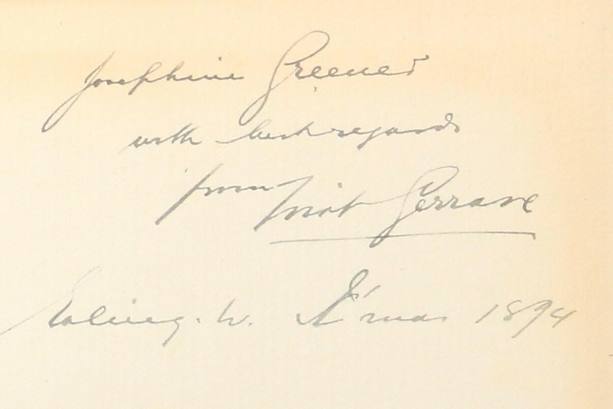 Wirt Gerrare [William Oliver Greene] - Phantasms: Original Stories Illustrating Posthumous Personality and Character - The Roxburghe Press, 1895, Signed First Edition.