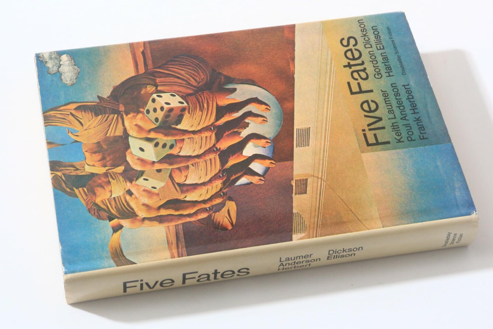 Harlan Ellison, Keith Laumer, Poul Anderson, Frank Herbert & Gordon Dickson - Five Fates - Doubleday Science Fiction, 1970, Signed First Edition.