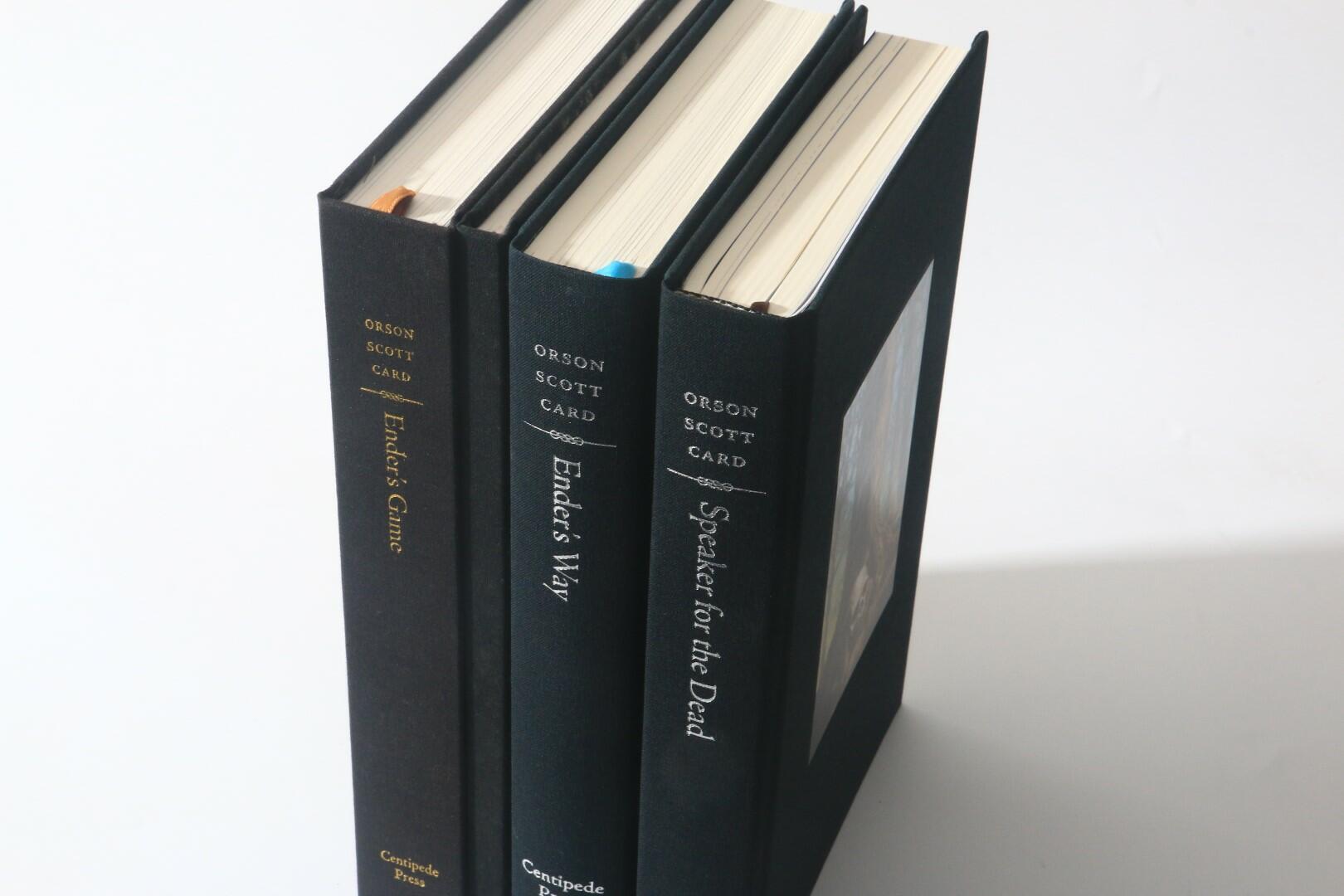 Orson Scott Card - The Ender Saga [comprising] Ender's Game, Ender's Way and Speaker for the Dead - Centipede Press, 2014-2021, Signed Limited Edition.
