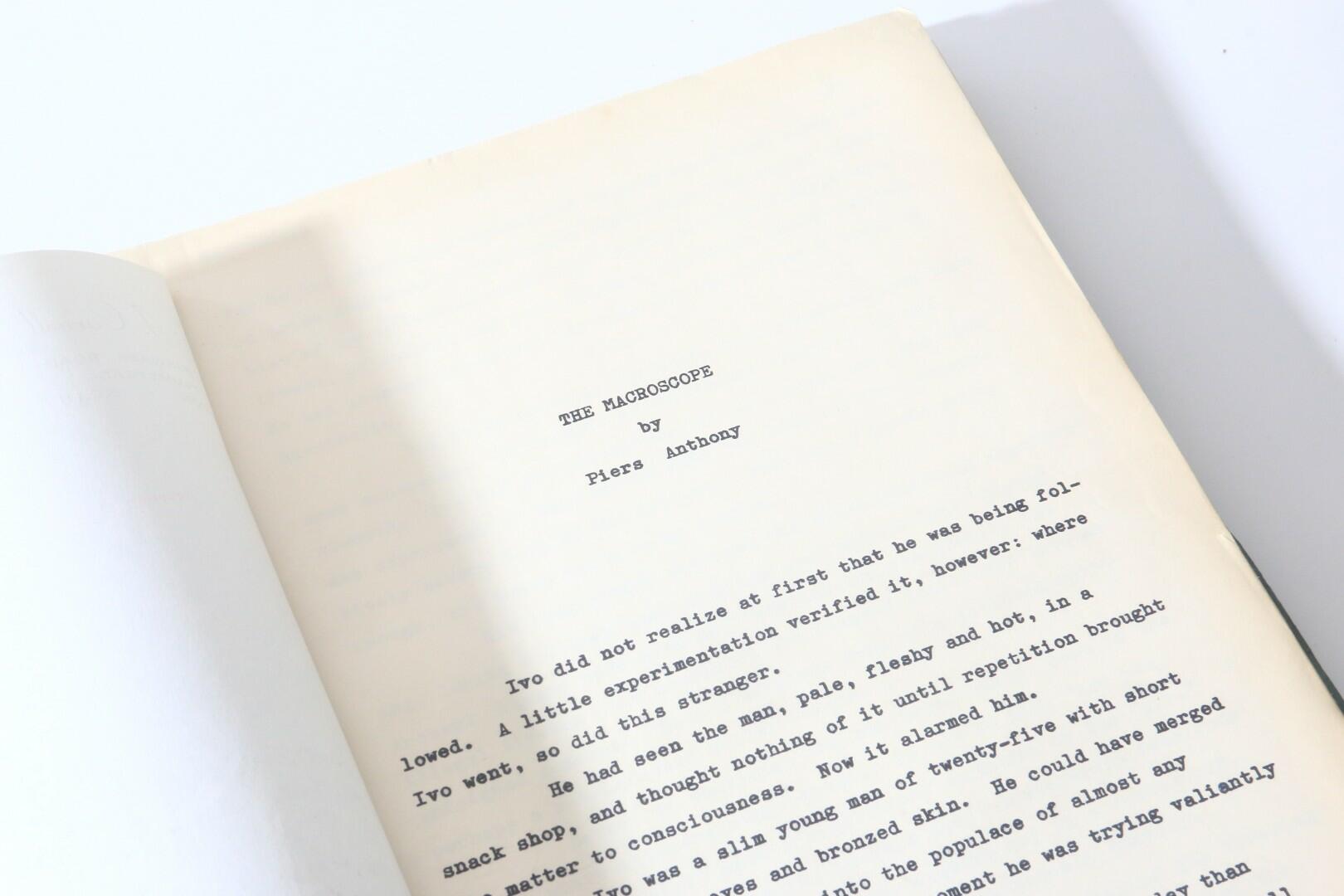 Piers Anthony - The Macroscope - No Publisher, nd [c1969], Manuscript.