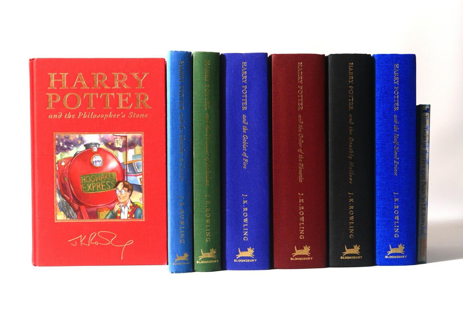 J.K. Rowling - The Harry Potter Books - The Deluxe Issue, each inscribed by the author. - Bloomsbury, 1999-2007, Later Edition. Signed