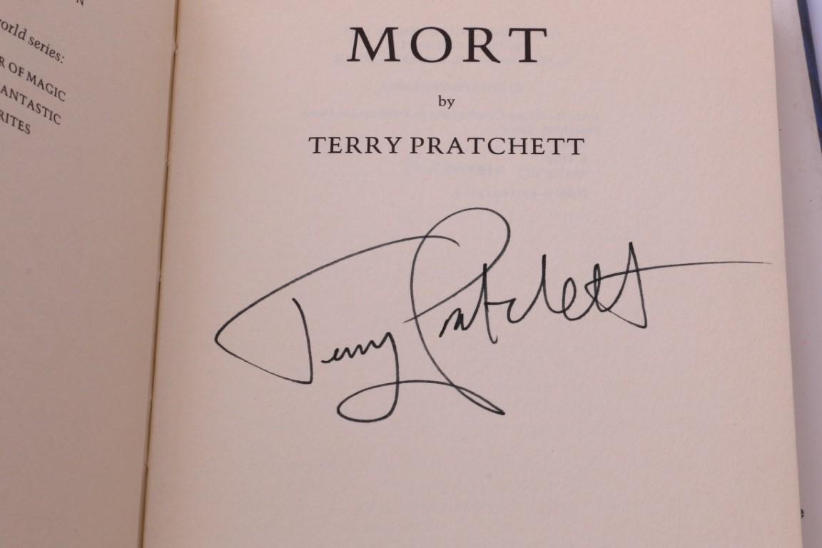 Terry Pratchett - Mort - Gollancz, 1987, Signed First Edition.