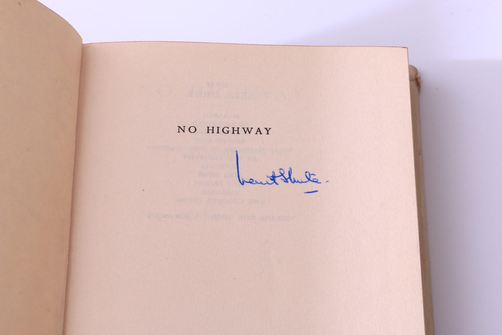 Nevil Shute - No Highway - Heinemann, 1948, Signed First Edition.
