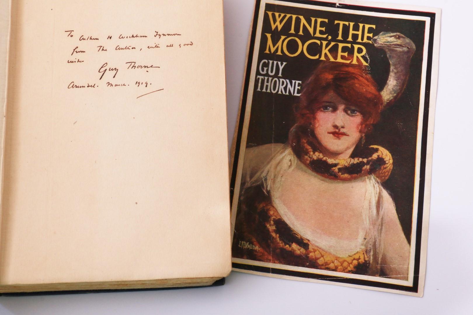 Guy Thorne - Wine the Mocker - John Long, n.d. [1919], Signed First Edition.