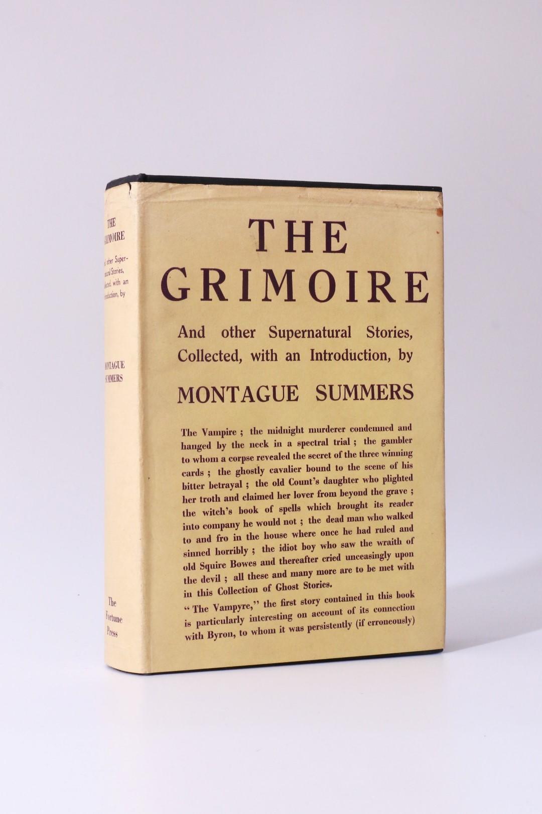 Various [ed. Montague Summers] including Polidori, Le Fanu and Maturin - The Grimoire and other Supernatural Stories, Collected, with an Introduction by Montague Summers - The Fortune Press, n.d. [1936], First Edition.