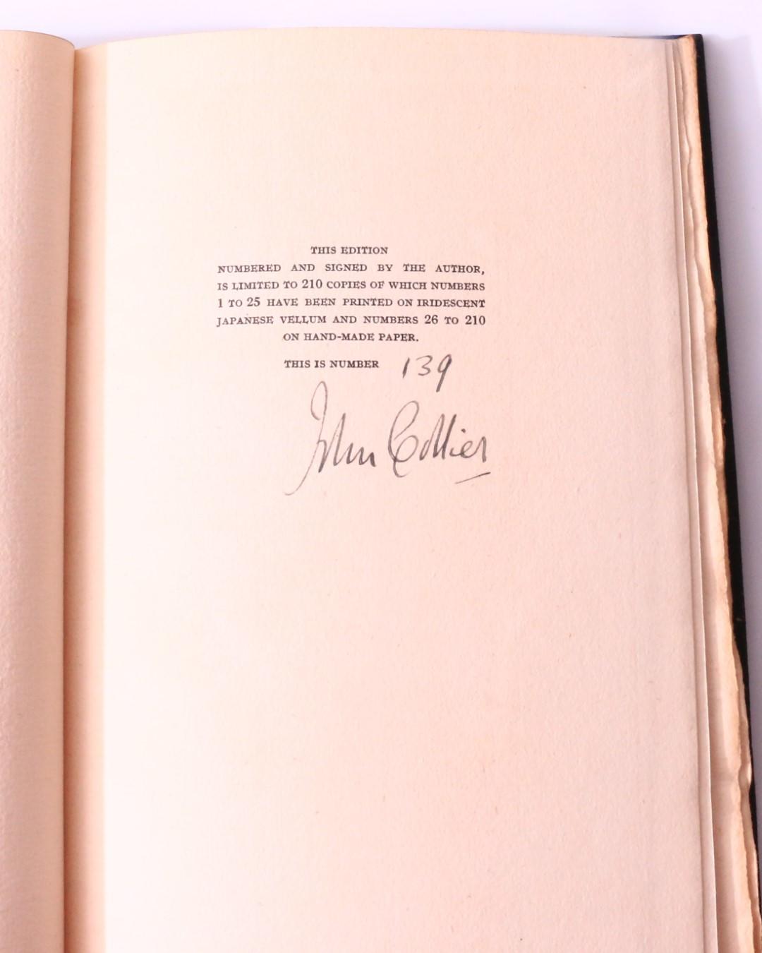 John Collier - No Traveller Returns - The White Owl Press, 1931, Signed Limited Edition.