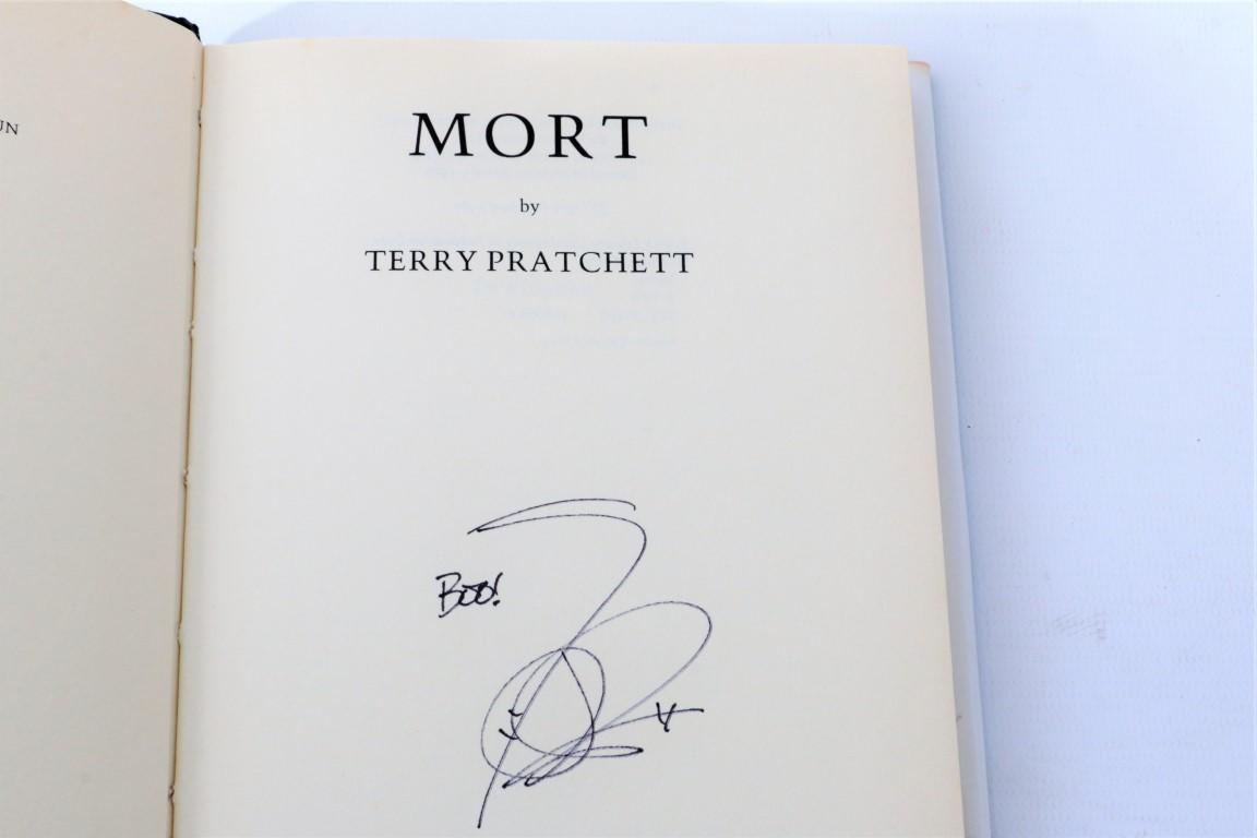 Terry Pratchett - Mort - Gollancz, 1988, Signed First Edition.