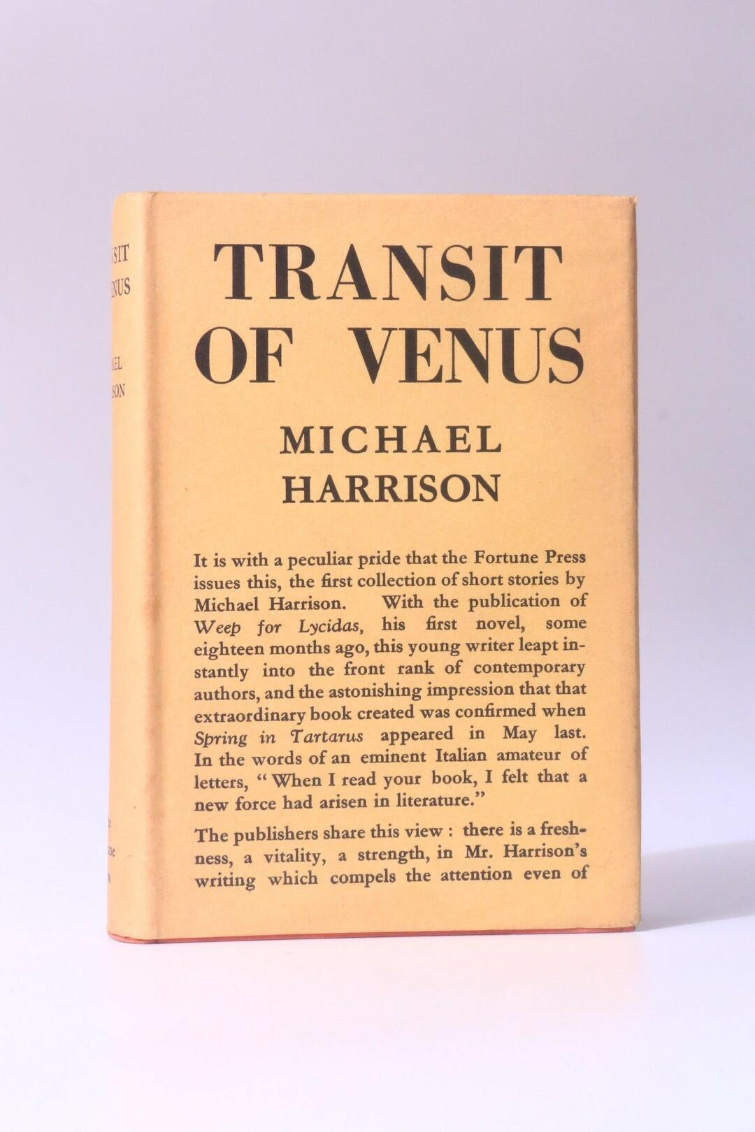Michael Harrison - Transit of Venus - The Fortune Press, 1936, First Edition.