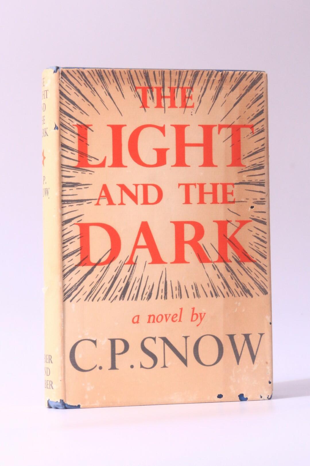 C.P. Snow - The Light and the Dark - Faber, 1947, First Edition.