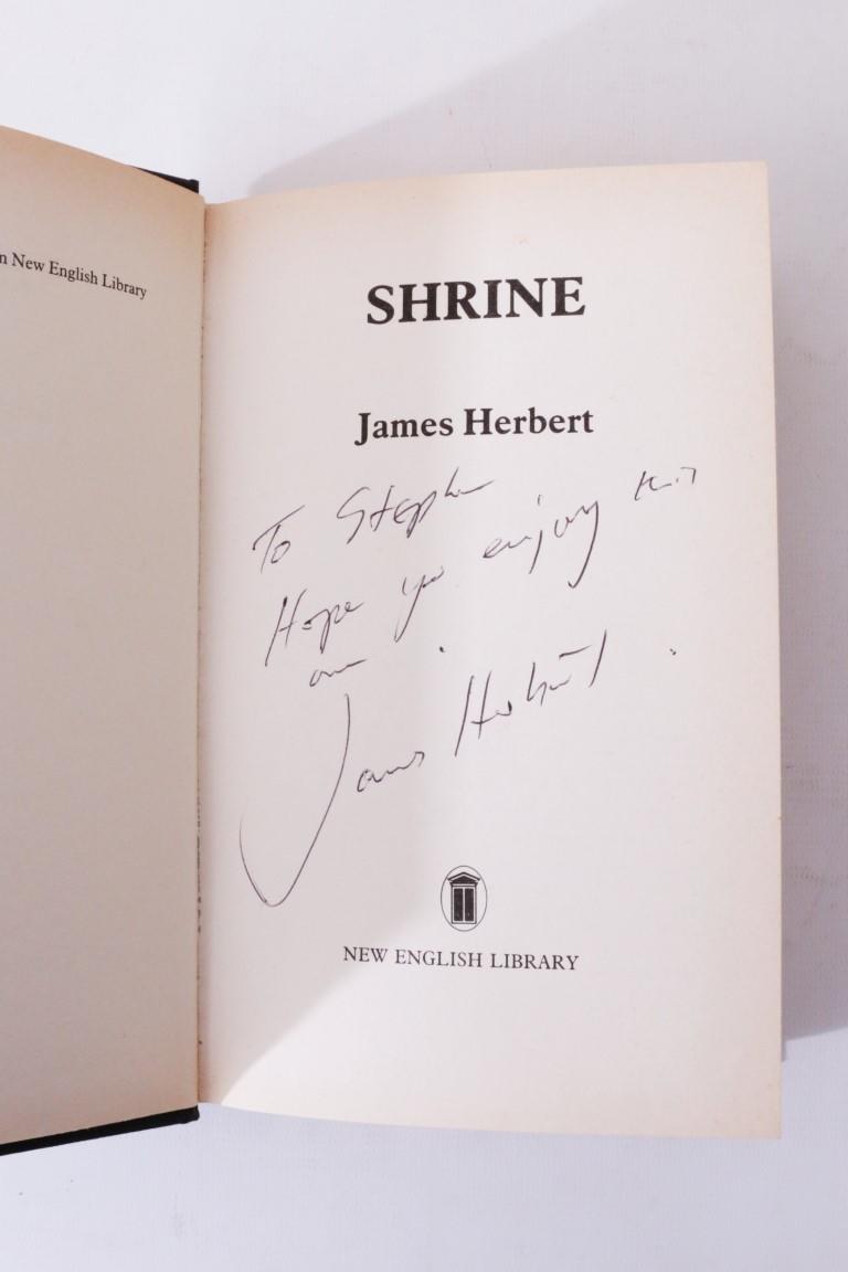 James Herbert - Shrine - New English Library (NEL), 1983, First Edition.  Signed