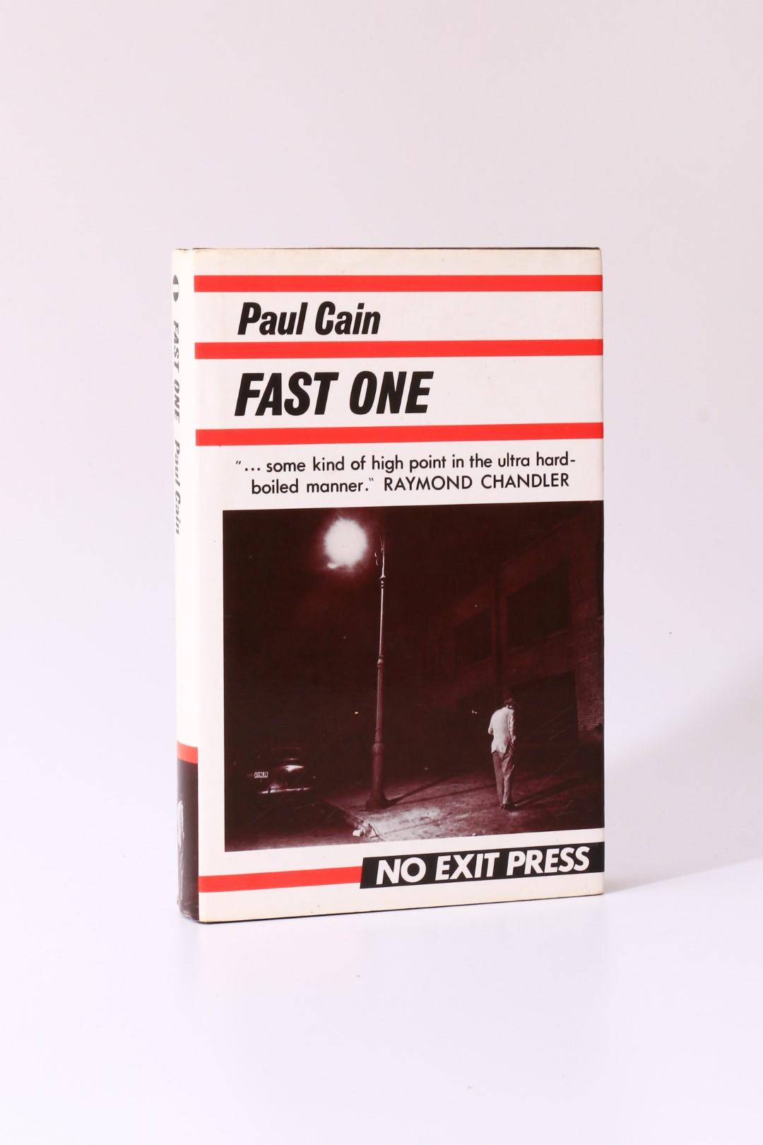 Paul Cain - Fast One - No Exit Press, 1987, First Thus.