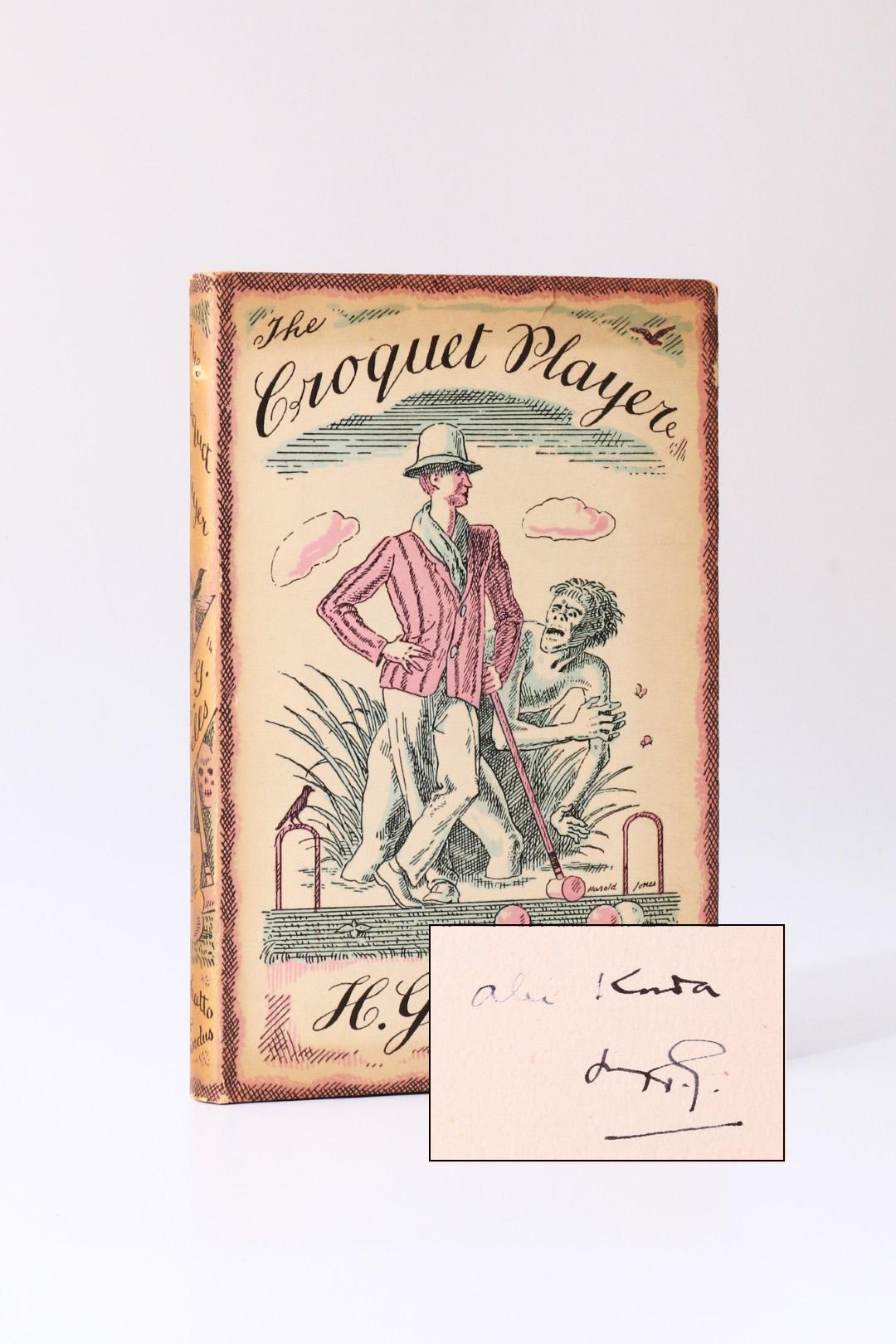 H.G. Wells - The Croquet Player - An Association Copy - Chatto & Windus, 1936, Signed First Edition.