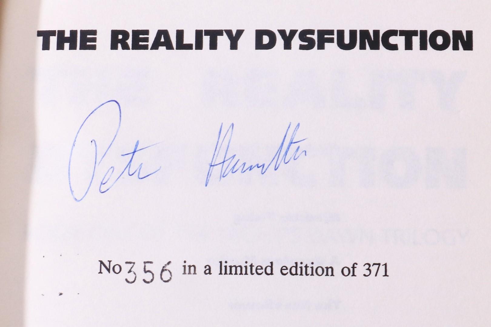 Peter F. Hamilton - The Reality Dysfunction - Macmillan, 1996, Proof. Signed