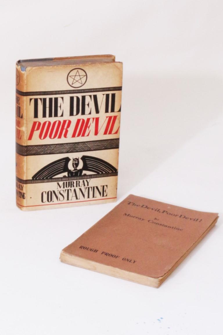 Murray Constantine - The Devil, Poor Devil - Association Copy w/ Proof - Boriswood, 1934, Signed First Edition.