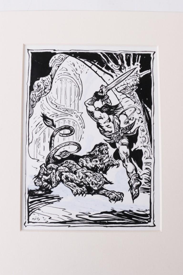 Josh Kirby - Four Pieces of Original Art for Alan Burt Akers's Secret Scorpio - DAW, c. 1977, . Signed