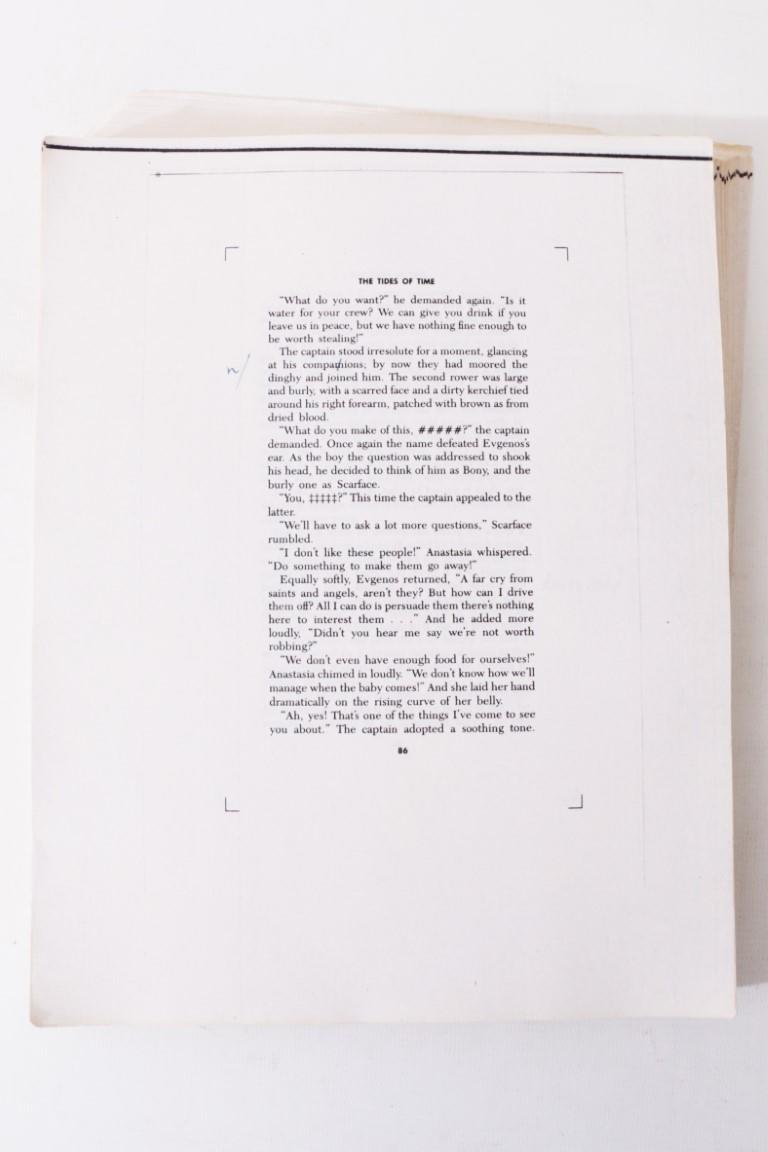 John Brunner - The Tides of Time - Galleys - Ballantine Books, 1984, Proof. Signed