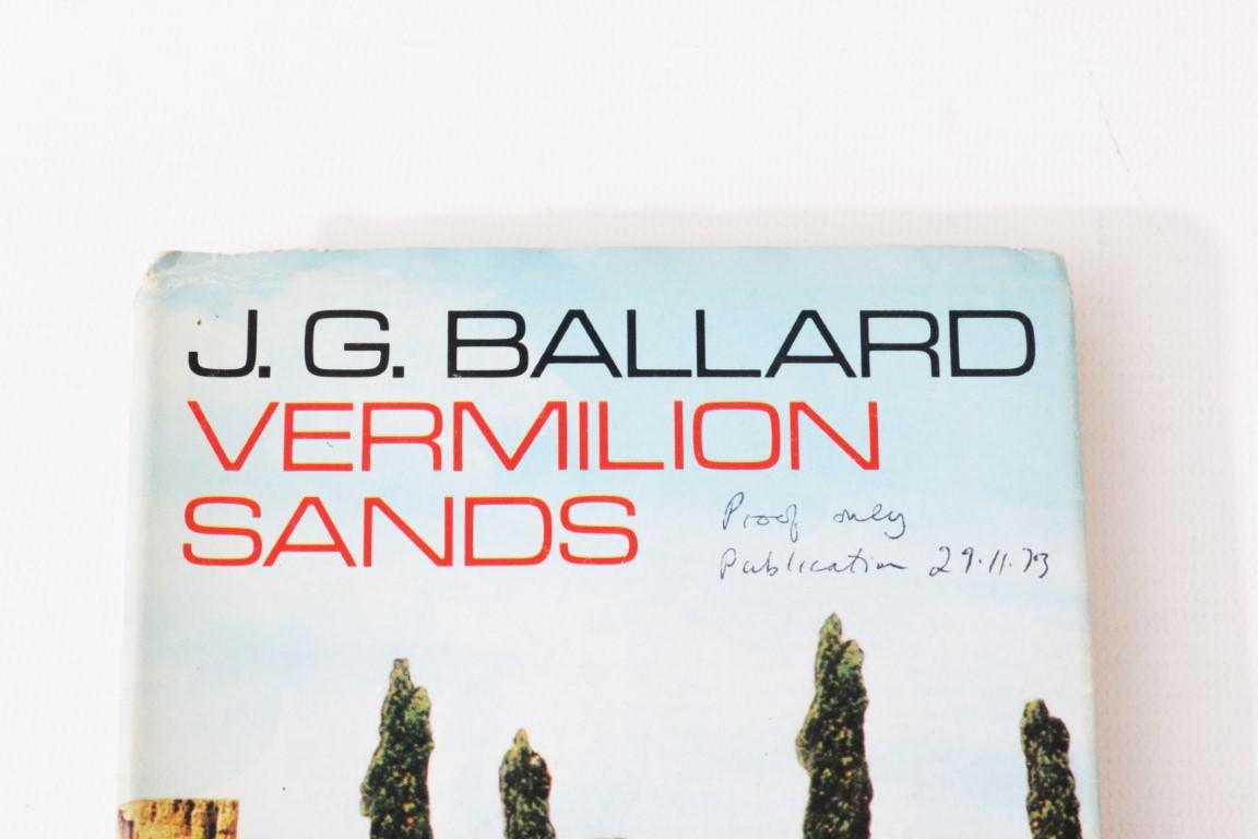 J.G. Ballard - Vermilion Sands - Jonathan Cape, 1973, Proof. Signed