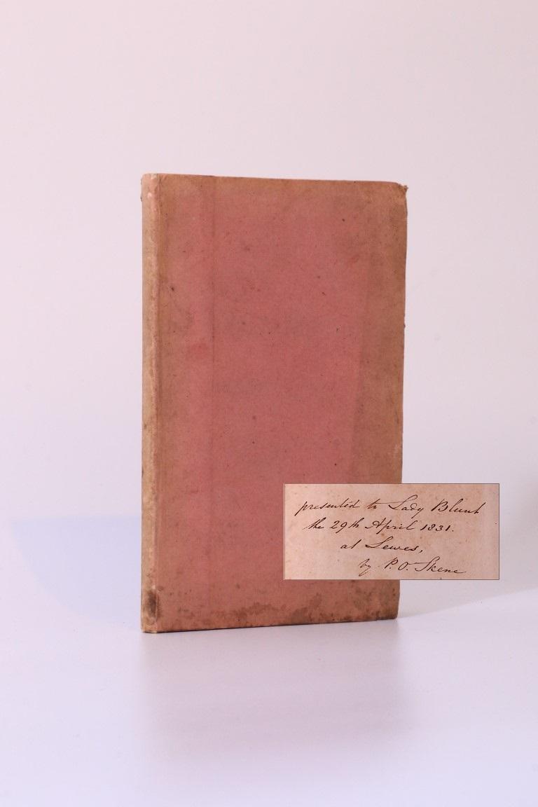 Luigi Angeloni Frusinate [trans. Philip Orkney Skene] - Italian Tales - Longman and Co., 1829, First Edition.