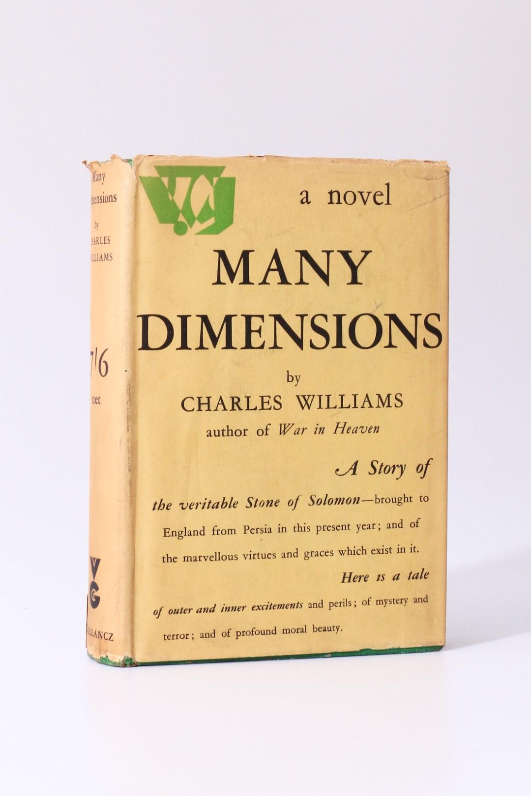 Charles Williams - Many Dimensions - Gollancz, 1931, Signed First Edition.