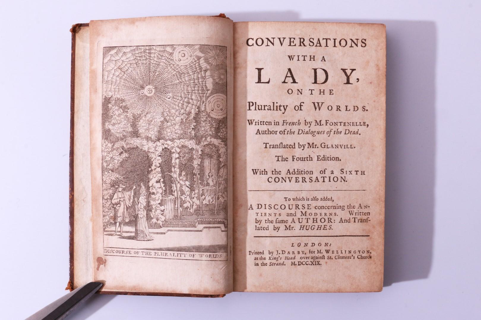 Bernard Le Bovier de Fontenelle - Conversations with a Lady on the Plurality of Worlds - J.Darby for M. Wellington, 1719, Fourth.