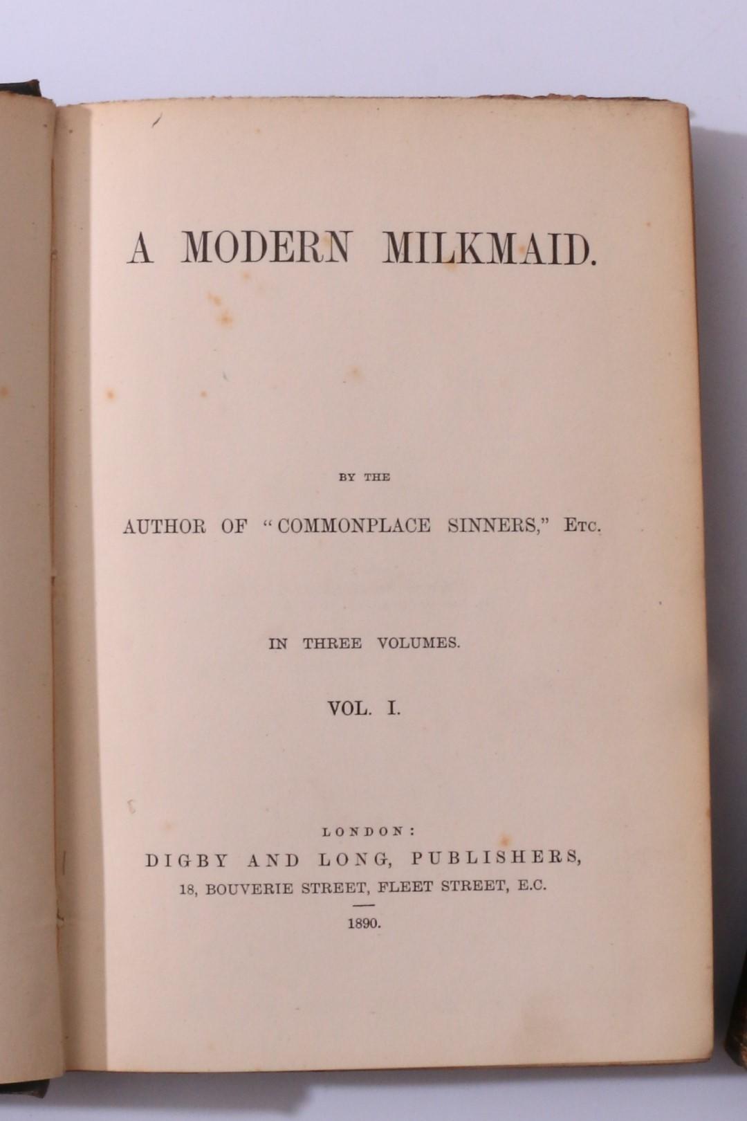 Elinor Louisa Huddart - A Modern Milkmaid - Digby and Long, 1890, First Edition.