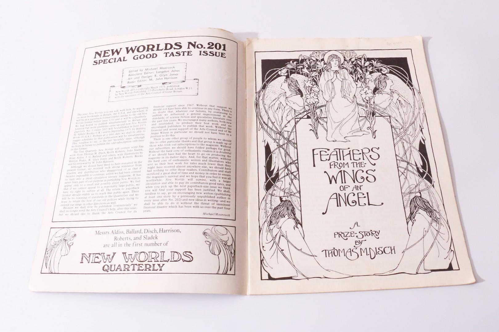 Michael Moorcock [ed.] - New Worlds No. 201 - Special Good Taste Issue - New World Publishing, 1971, First Edition.