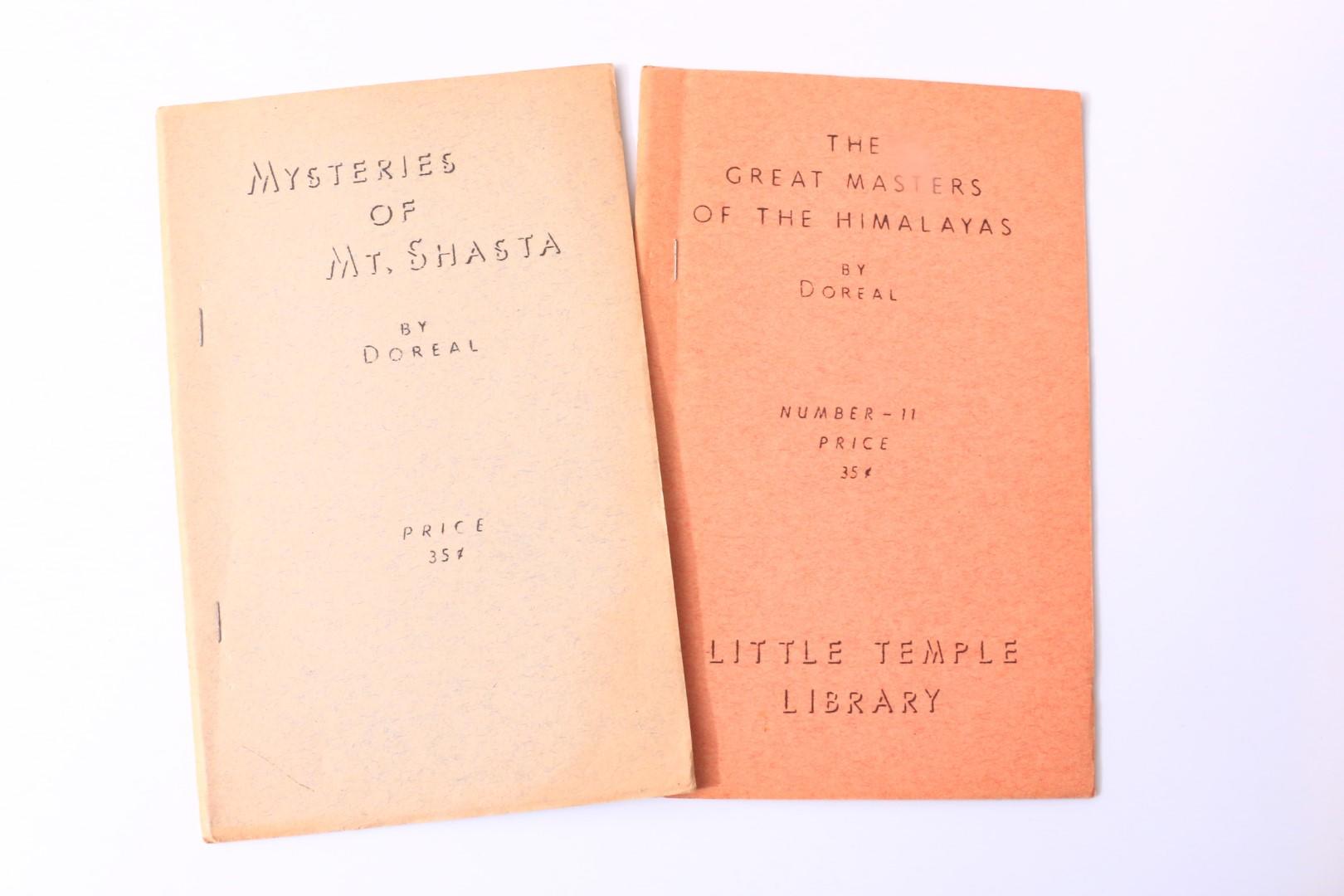 [Maurice] Doreal - Mysteries of Mt. Shasta w/ The Great Masters of the Himalayas - Brotherhood of the White Temple, n.d. [c1950s?], First Edition.