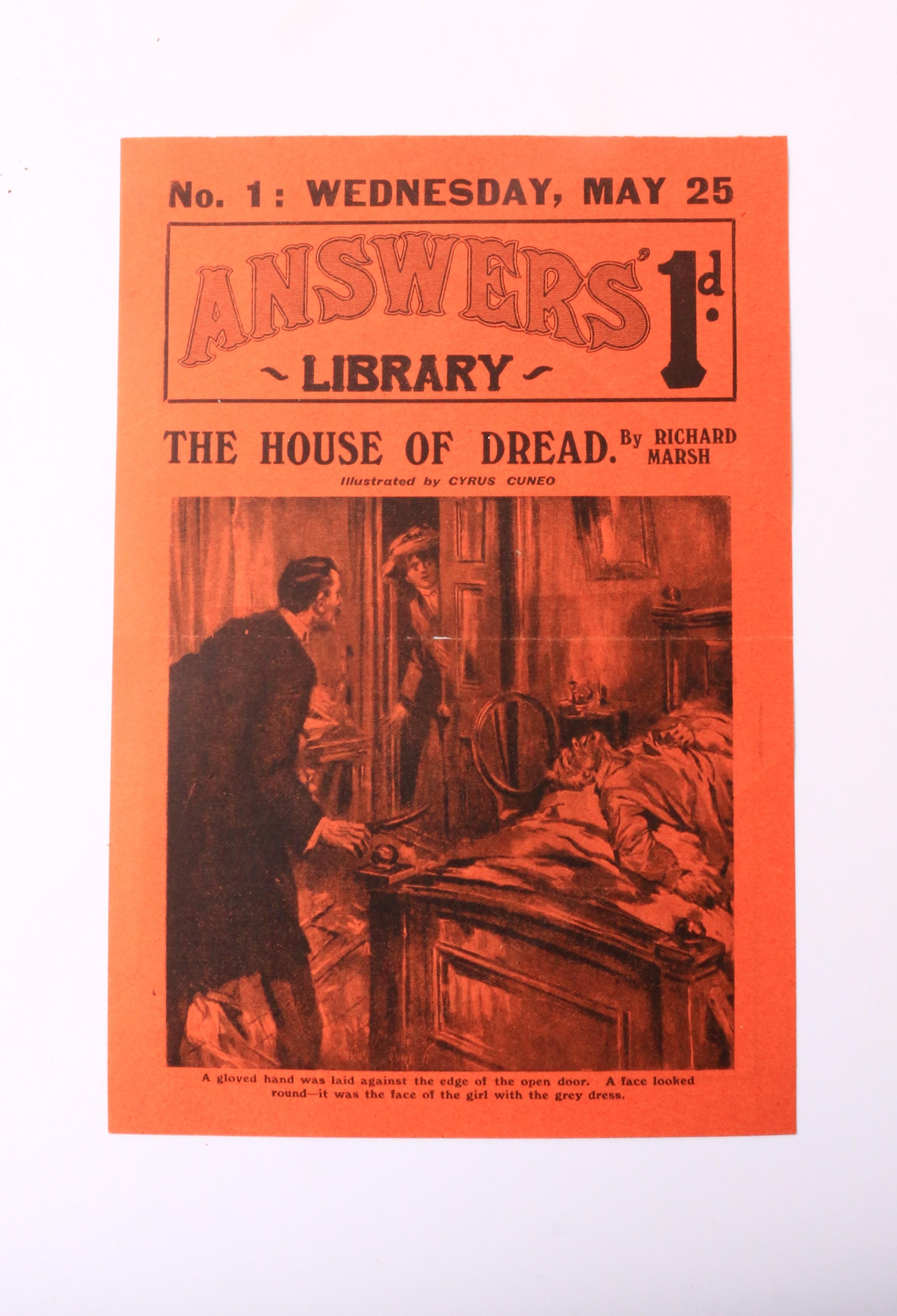 Richard Marsh - The House of Dread Flyer[?] - Answers Library, n.d., .