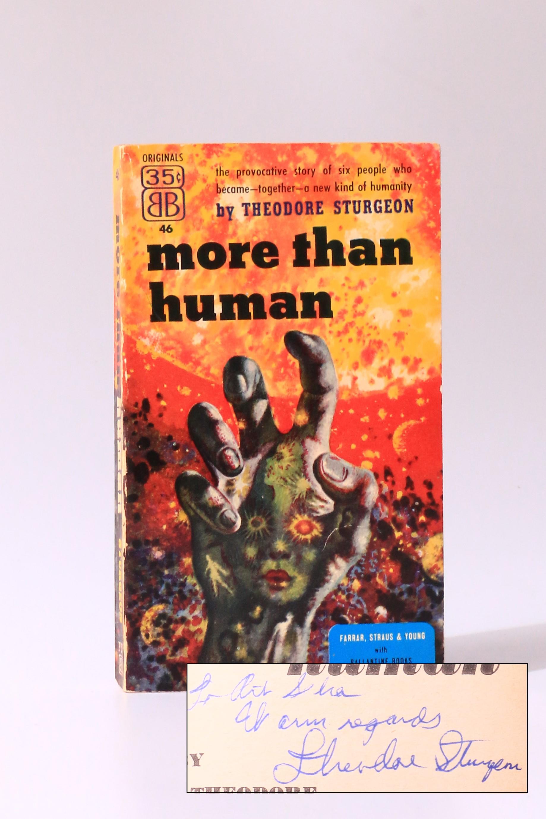 Theodore Sturgeon - More Than Human - Ballantine Books, 1953, Signed First Edition.