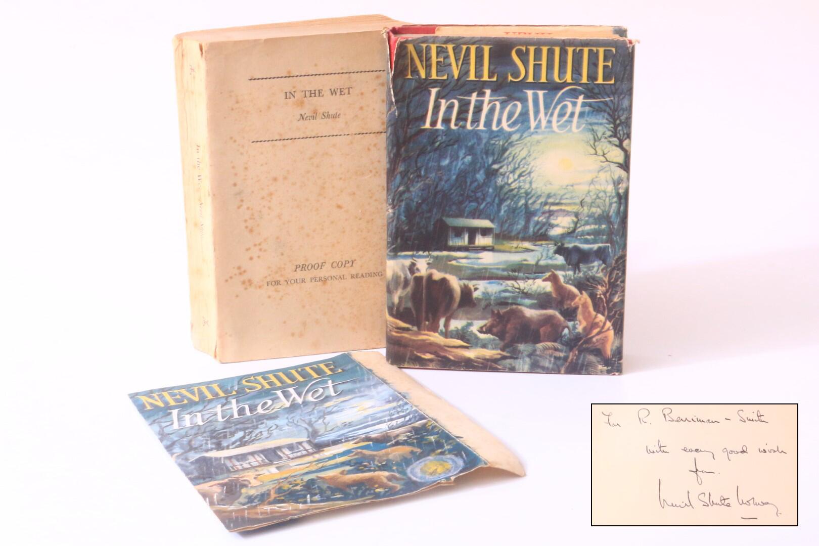 Nevil Shute - In the Wet - Heinemann, 1953, Signed First Edition.