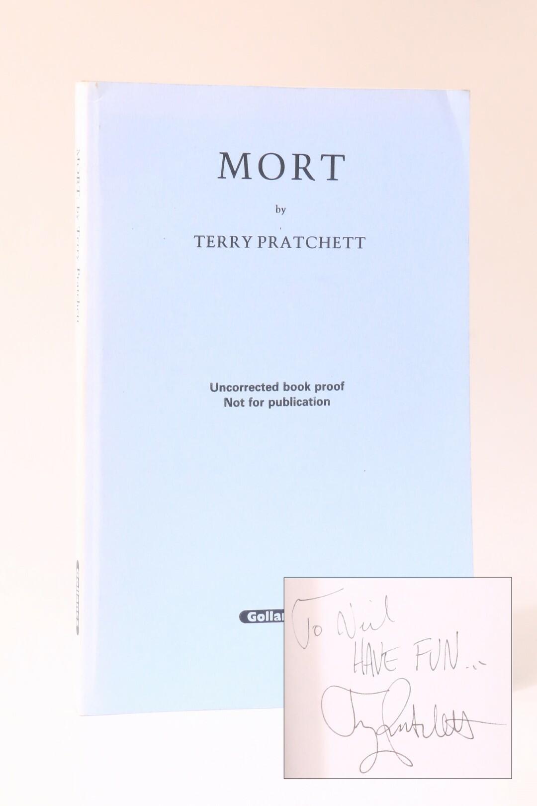 Terry Pratchett - Mort - Gollancz, 1987, Proof. Signed