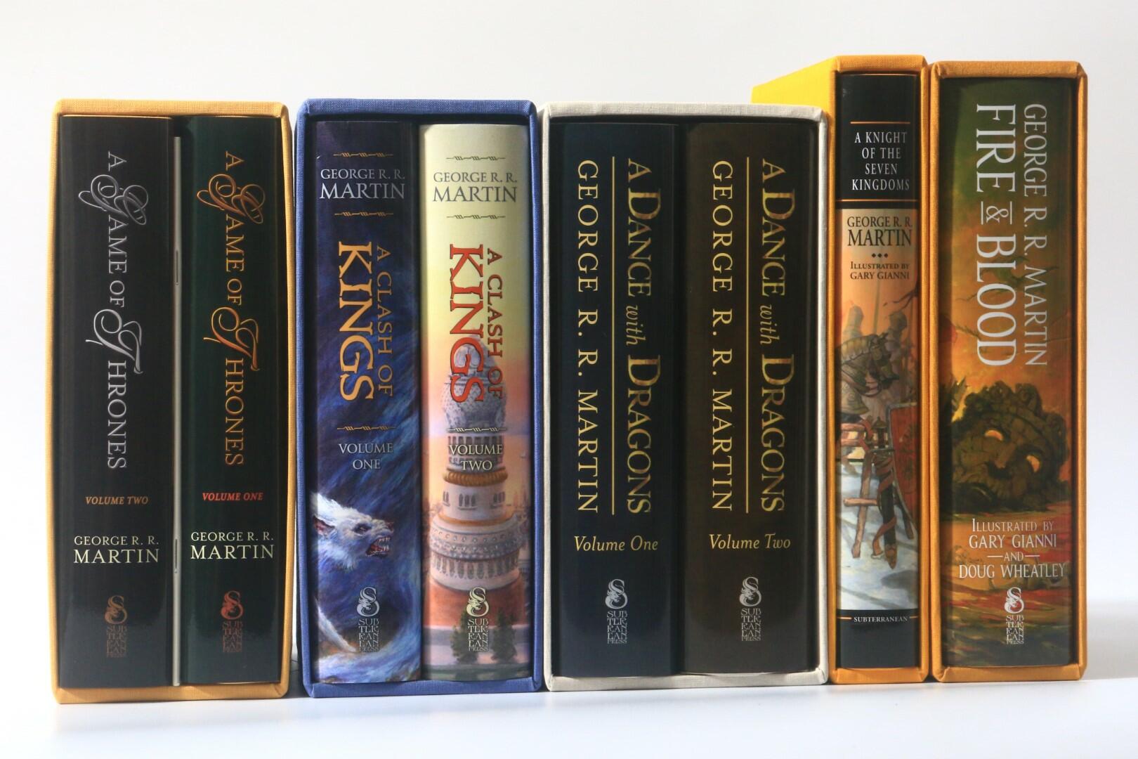 George R.R. Martin - A Song of Ice and Fire - A Partial Set of Limited Editions - Subterranean Press, 2014-2019, Signed Limited Edition.