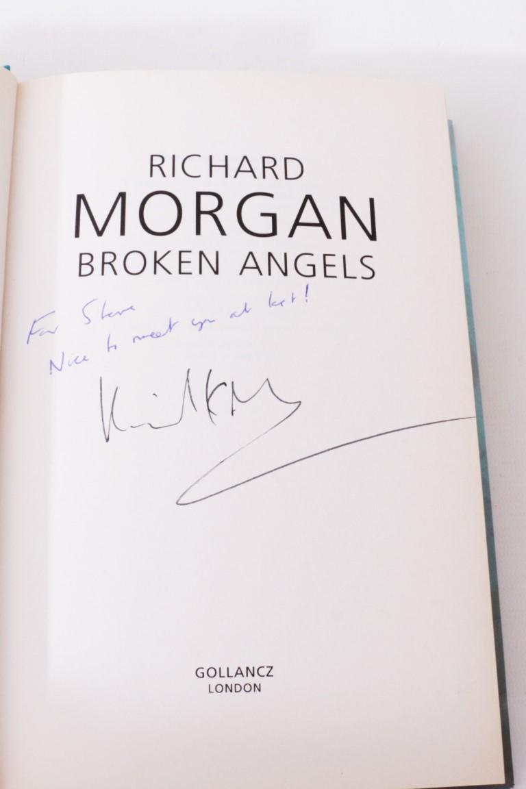 Richard Morgan - The Takeshi Kovacs Novels [comprising] Altered Carbon, Broken Angels and Market Forces w/ proofs - Gollancz, 2002-2004, Signed First Edition.