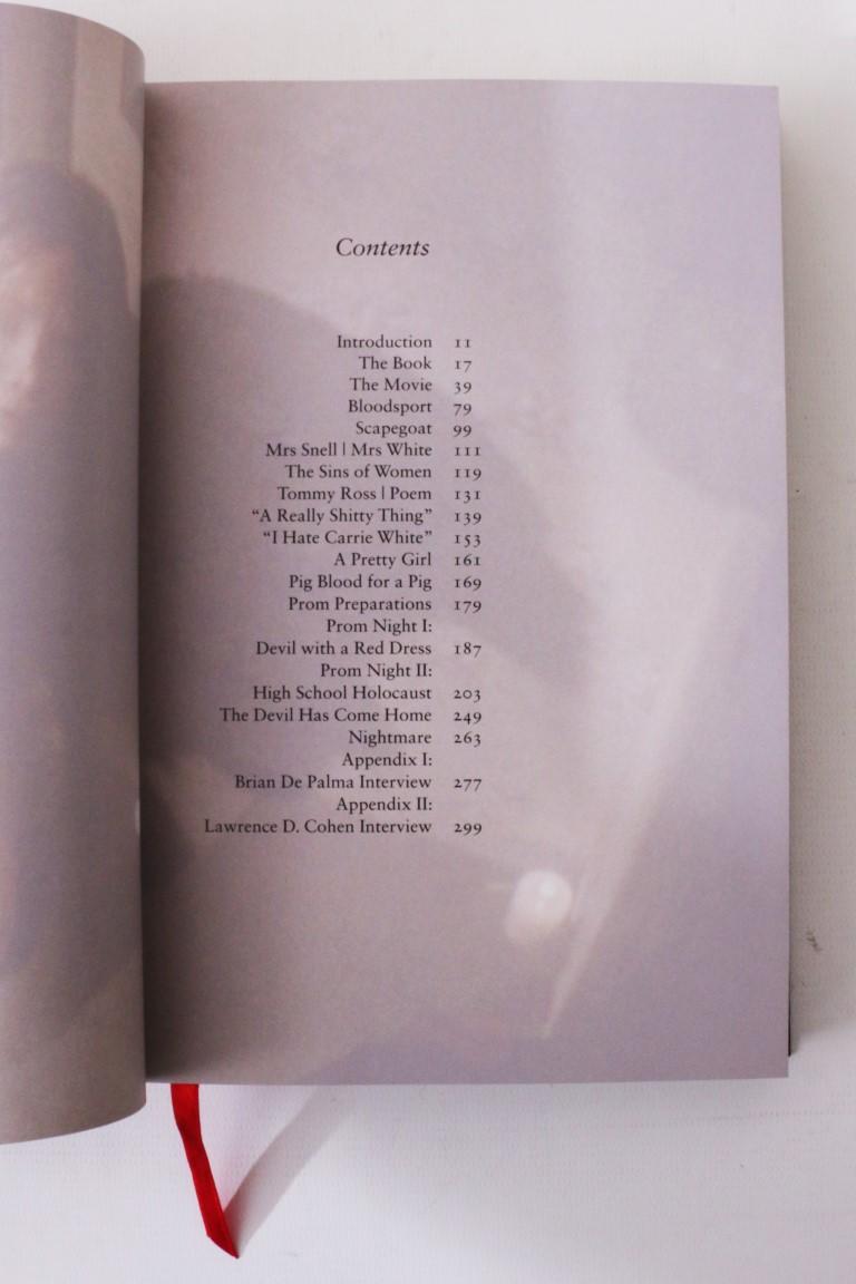 Joe Aisenberg - Studies in the Horror Film: Brian De Palma's Carrie - Centipede Press, 2011 [2012], Signed Limited Edition.