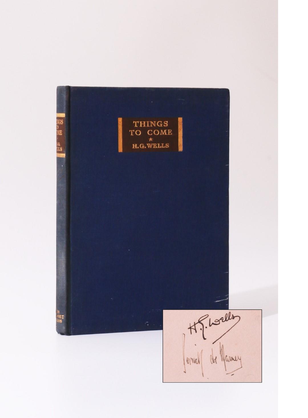 H.G. Wells - Things to Come - Cresset Press, 1935, Signed First Edition.