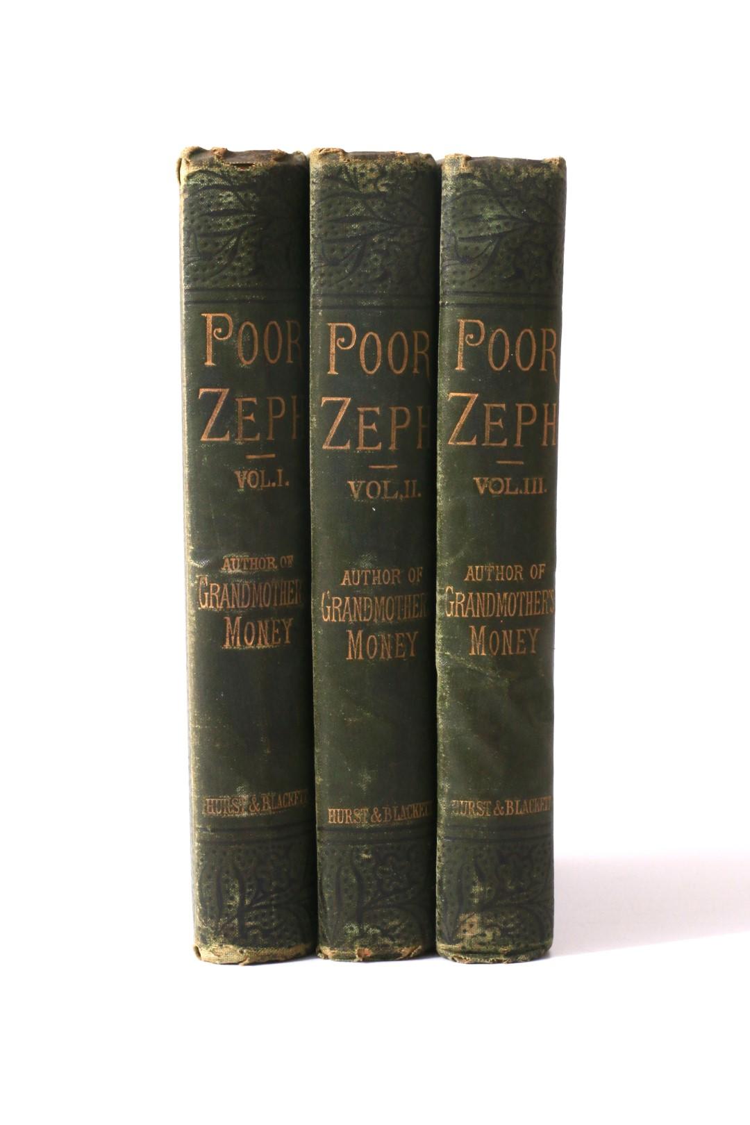 F.W. Robinson - Poor Zeph - Hurst & Blackett, 1880, First Edition.