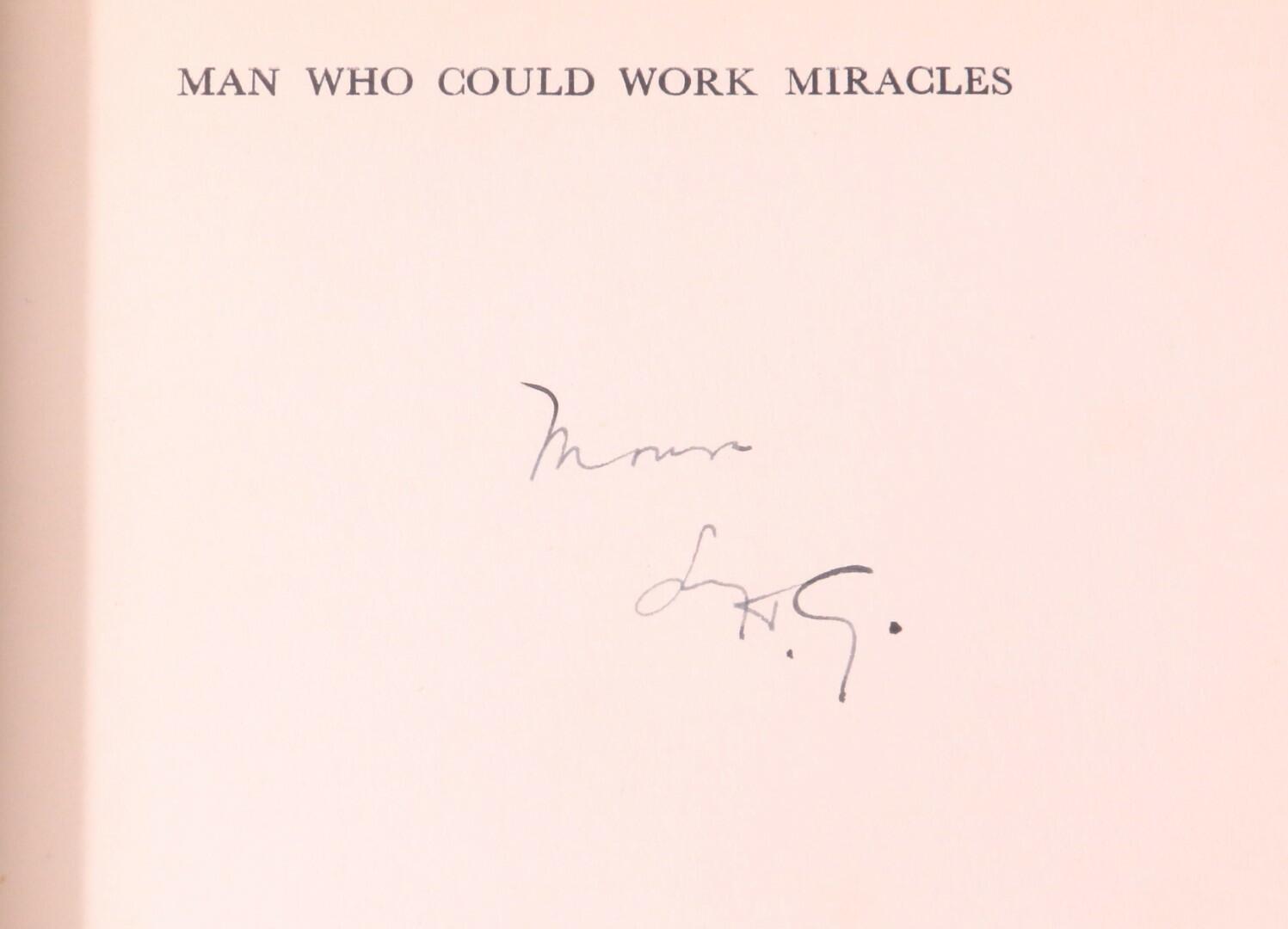 H.G. Wells - Man Who Could Work Miracles. - Cresset Press, 1936, Signed First Edition.