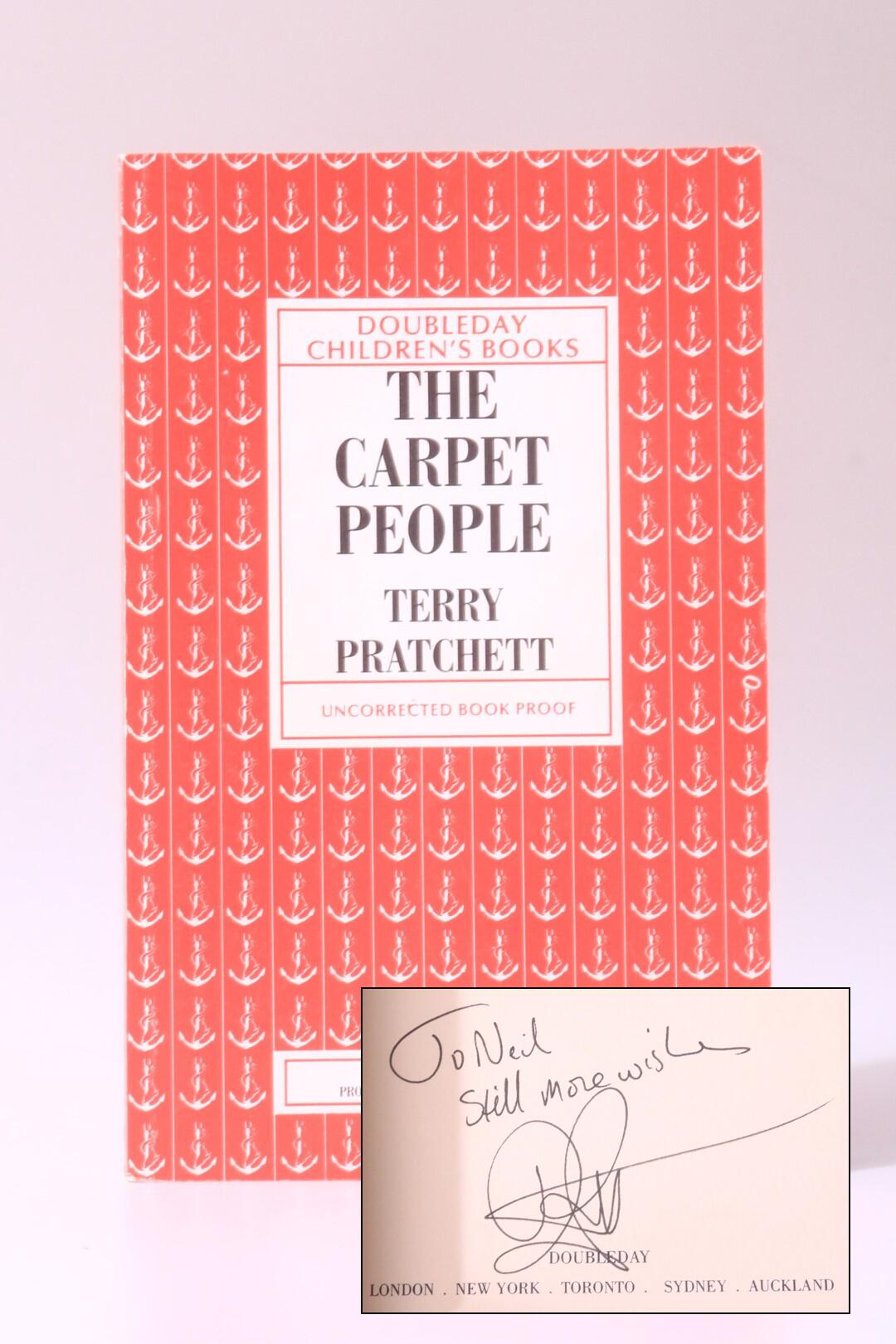 Terry Pratchett - The Carpet People - Doubleday, 1992, Signed Proof.