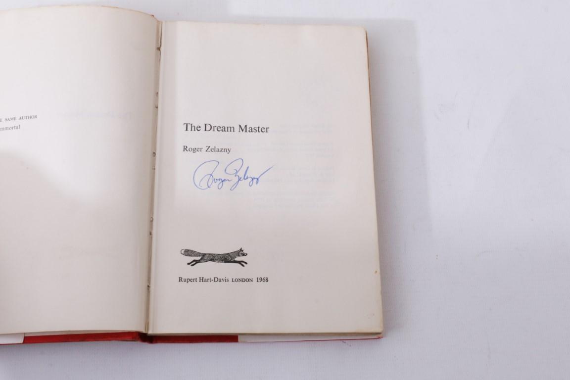 Roger Zelazny - The Dream Master - Rupert Hart-Davis, 1968, Signed First Edition.