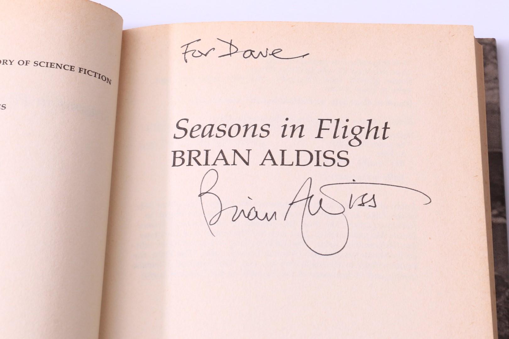 Brian Aldiss - Seasons in Flight - Jonathan Cape, 1984, Signed First Edition.